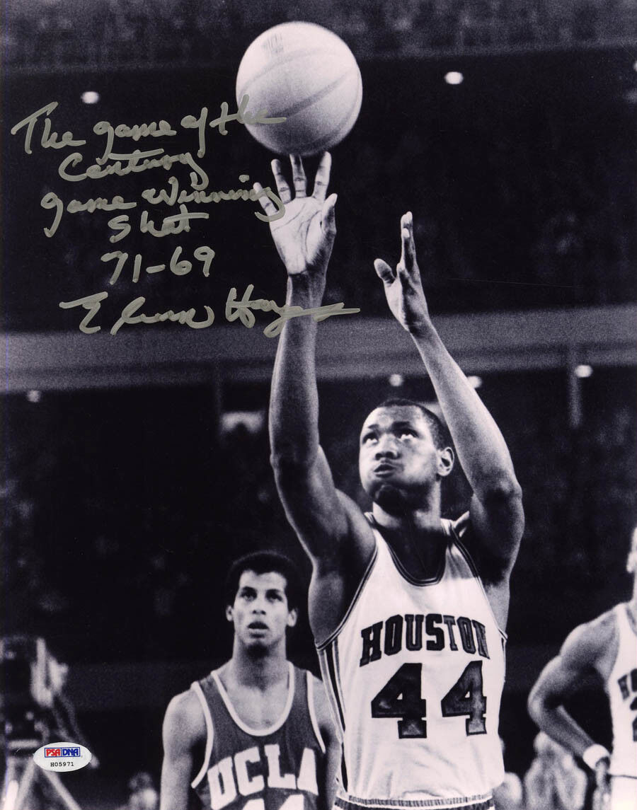 Elvin Hayes SIGNED 11x14 Photo Poster painting Game Of The Century Houston Cougars UCLA PSA/DNA