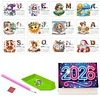 2026 Girls DIY Diamond Painting Paper Desk Calendar for Home Living Room