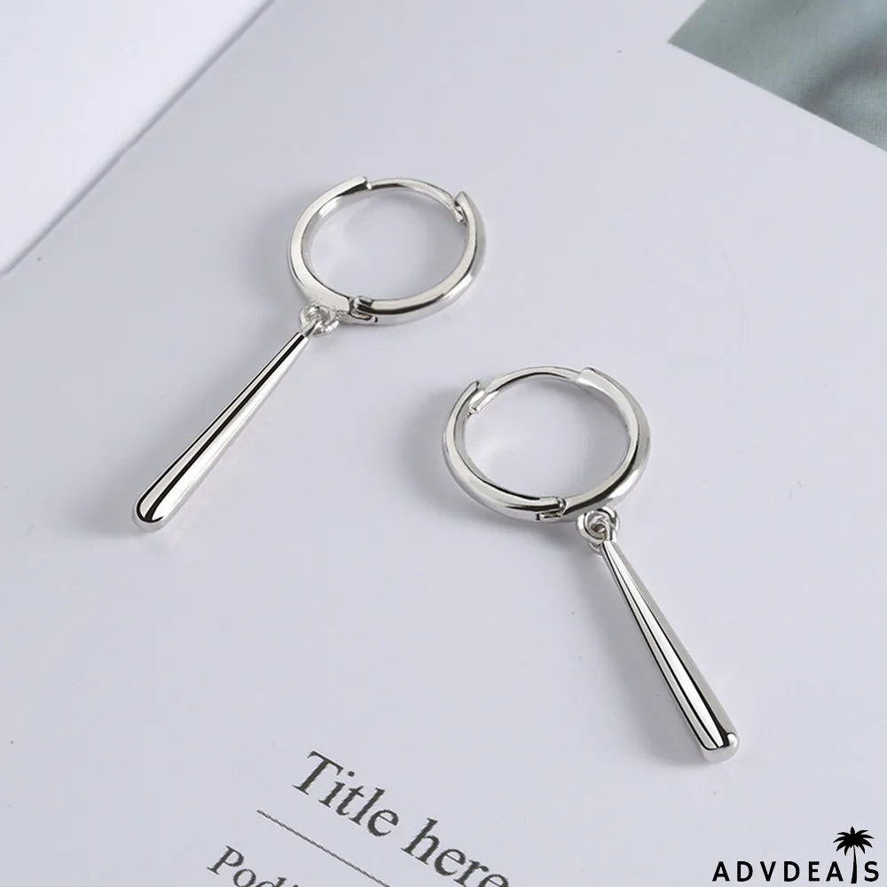 Silver Fashion Simplicity Solid Earrings