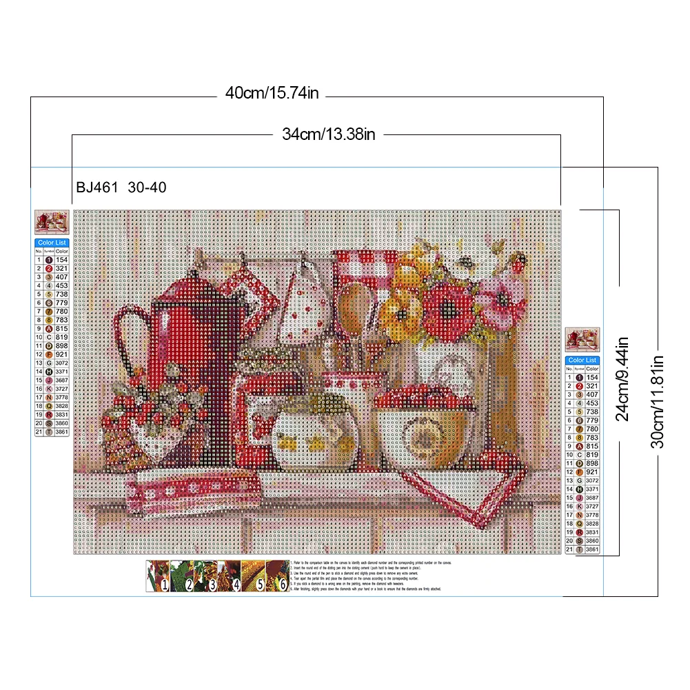 2pcs Diamond Painting - Full Round Drill - Home(Canvas|40*30cm)