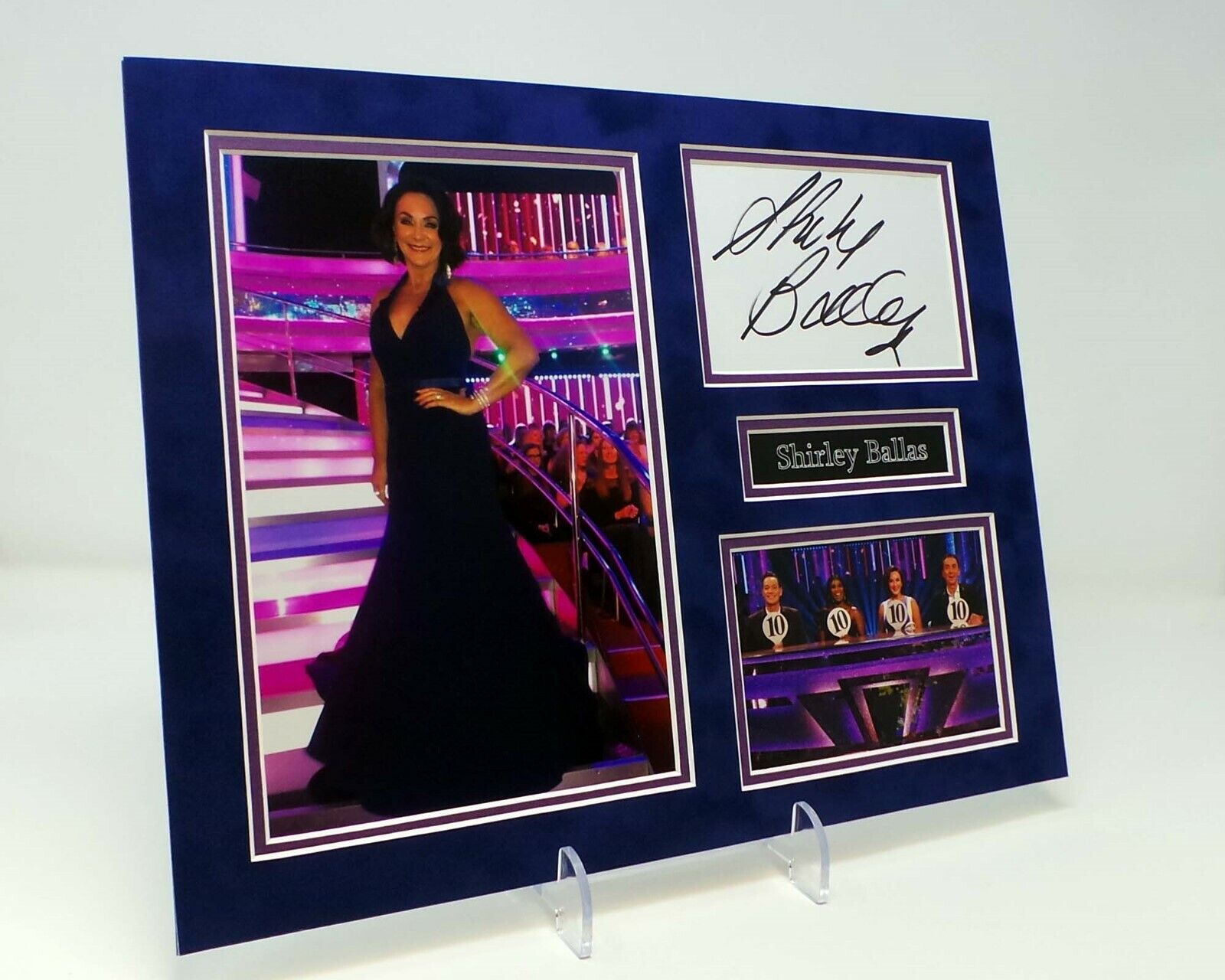 Shirley BALLAS Signed Mounted Photo Poster painting Display AFTAL COA Strictly Judge