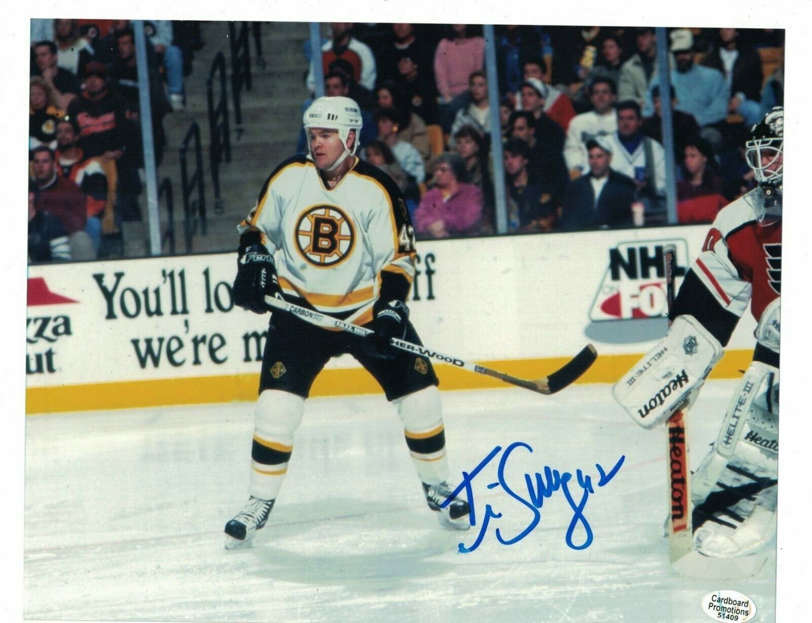 Tim Sweeney Boston Bruins Signed 8 x 10