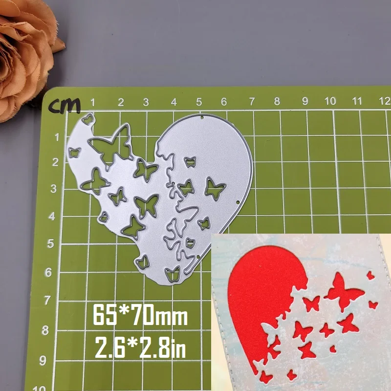 Nigikala Heart Metal Cutting Dies Scrapbooking Stencil Heart Die Cut Decoration DIY Embossing Album Paper Cards Gift