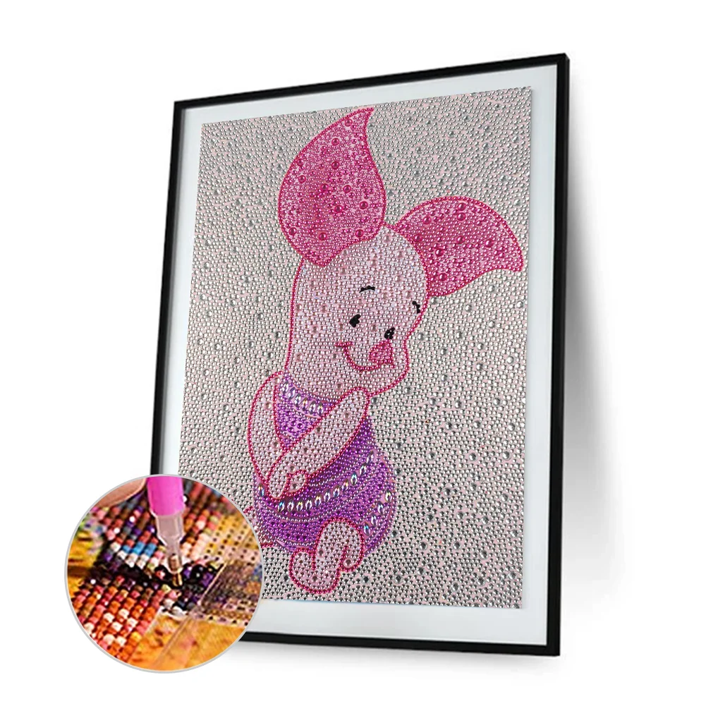 Diamond Painting - Full Crystal Rhinestone - Piggy(30*40cm)