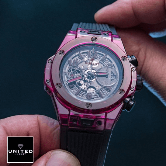 Hublot Big Bang 411.JR_.4901.RT Red Univo Sapphire Replica on the hand