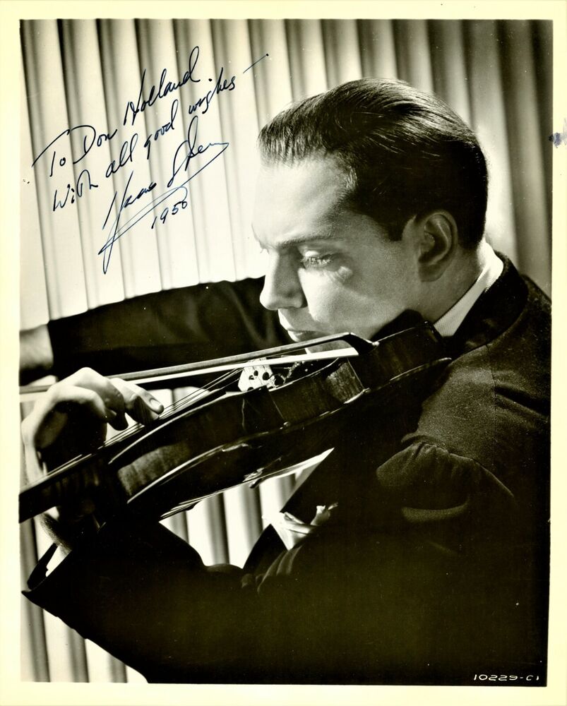 Vintage ISAAC STERN Signed Photo Poster painting - 1950