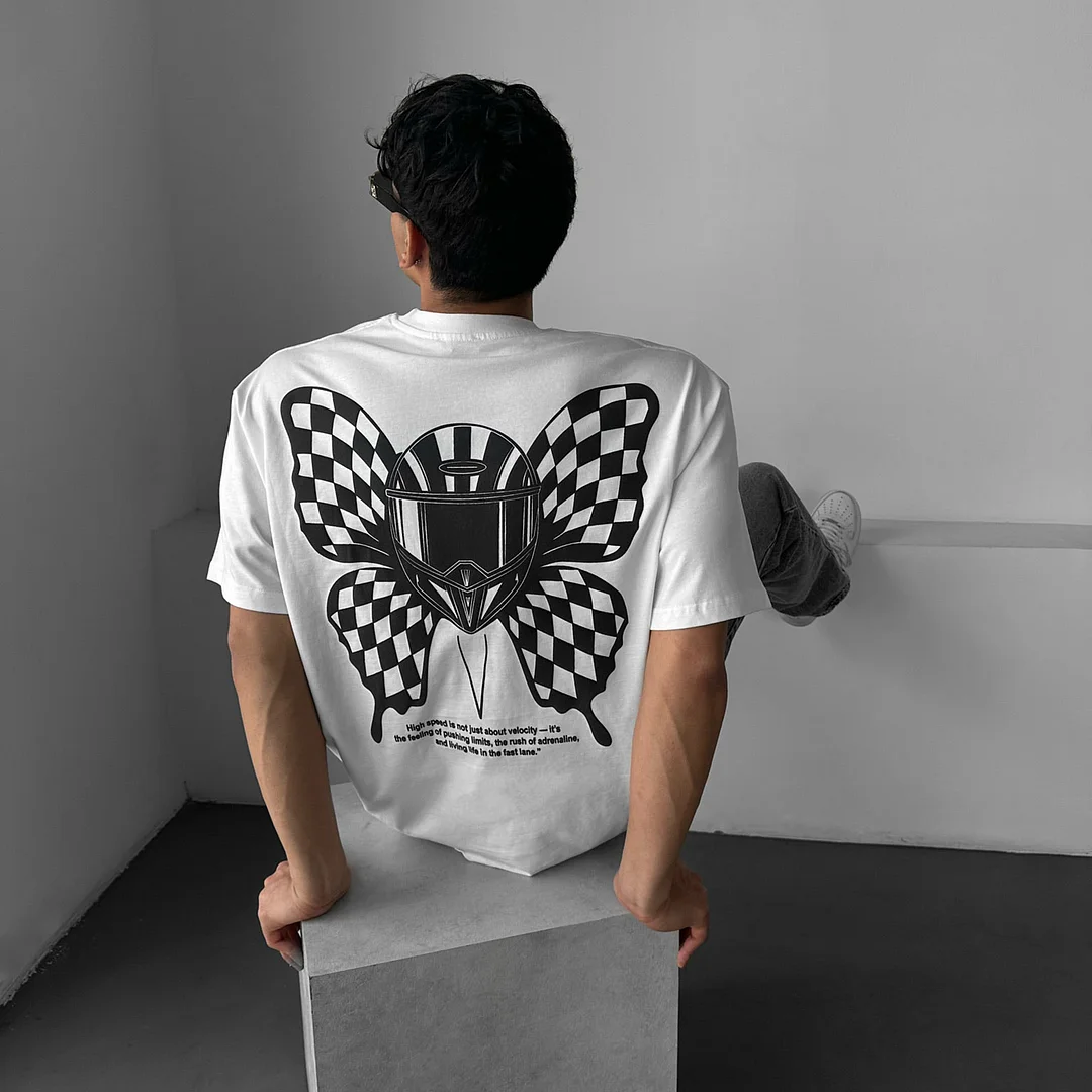 Oversize Butterfly Helmet T-shirt