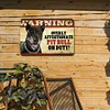 Pets Dog Warning - Vintage Metal Signs - 20*30cm/30*40cm - Warning