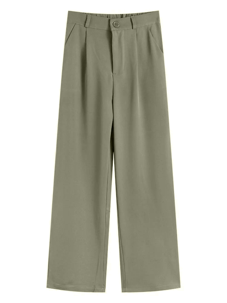 Men's Plus Size Solid Color Casual Trousers