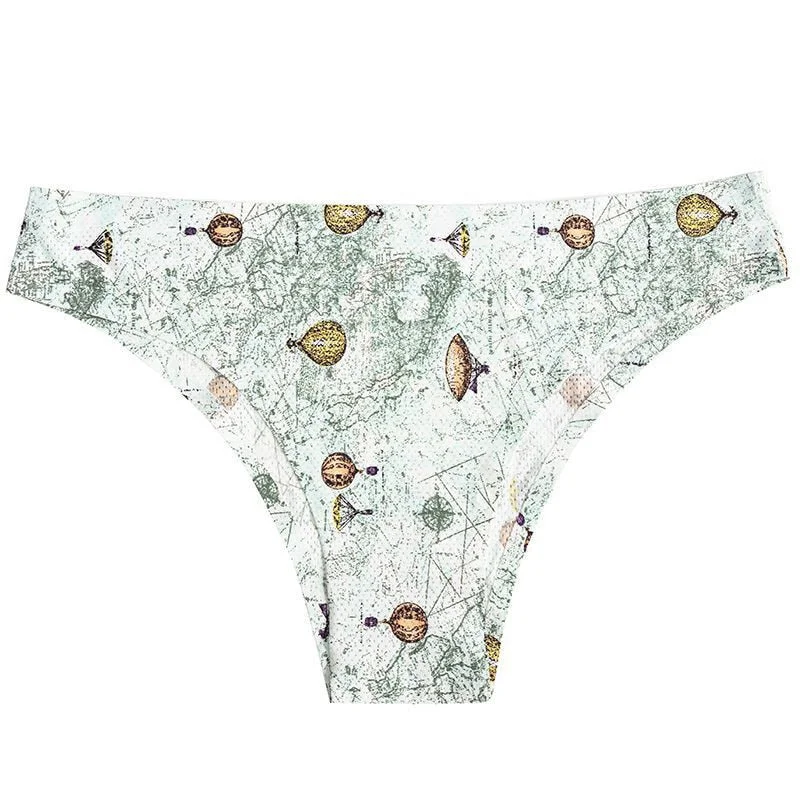 CINOON New Sexy Women Flowers Lingerie Panties Low-waist Nylon Panties Seamless Breathable Underwear Female G String Intimates