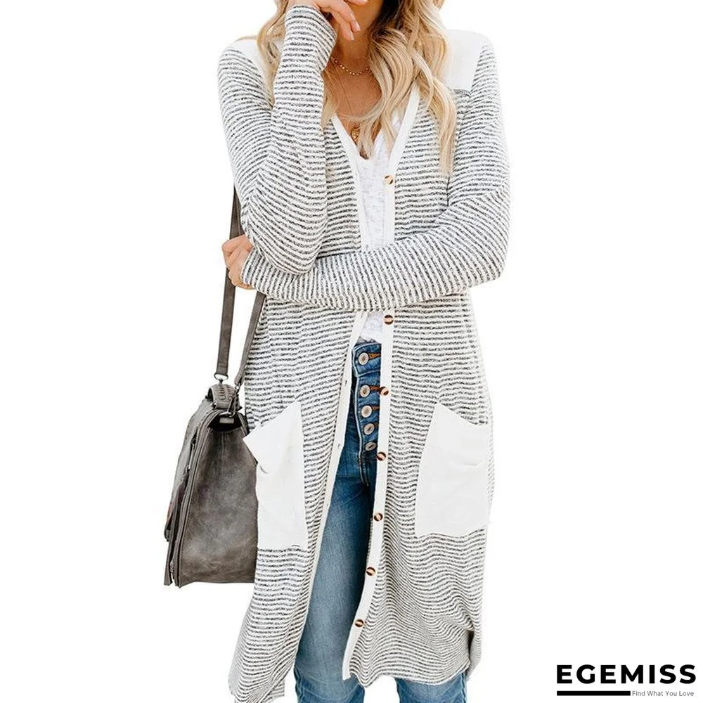 Loose Print Button Knitted Sweater | EGEMISS