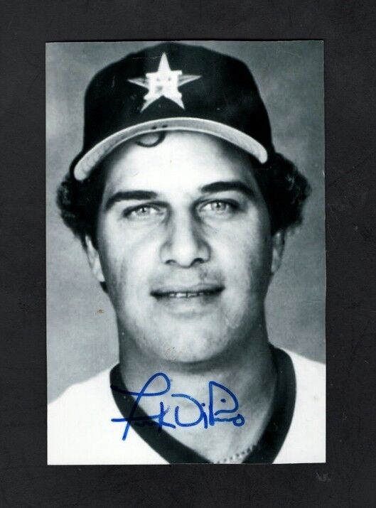 1982-86 FRANK DIPINO-HOUSTON ASTROS AUTOGRAPHED POSTCARD SIZED Photo Poster painting