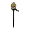 LED Solar Fairy-Tale Mushroom Cottage Garden Light Auto On/Off Resin Mushrooms Ground Decor Lights Weather-Proof Solar-Powered Resin Mushrooms Statue Lamp for Yard Patio Pathway Lawn Flower Bed