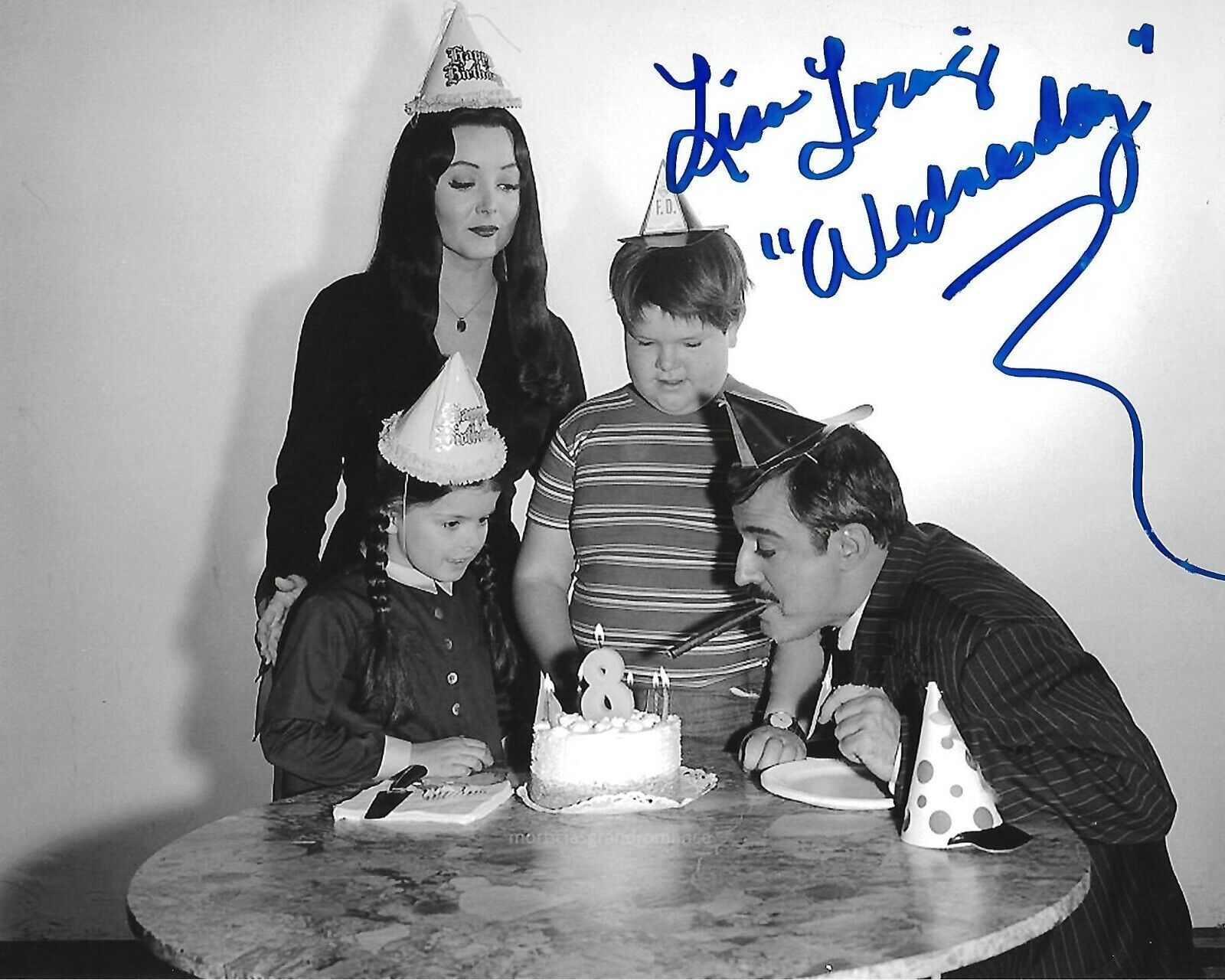 Lisa Loring Addams Family Original In Person Signed 8X10 Photo Poster painting #25