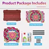 5D DIY Diamond Painting Decorative Storage Box Wood Storage Clutch (Mandala)