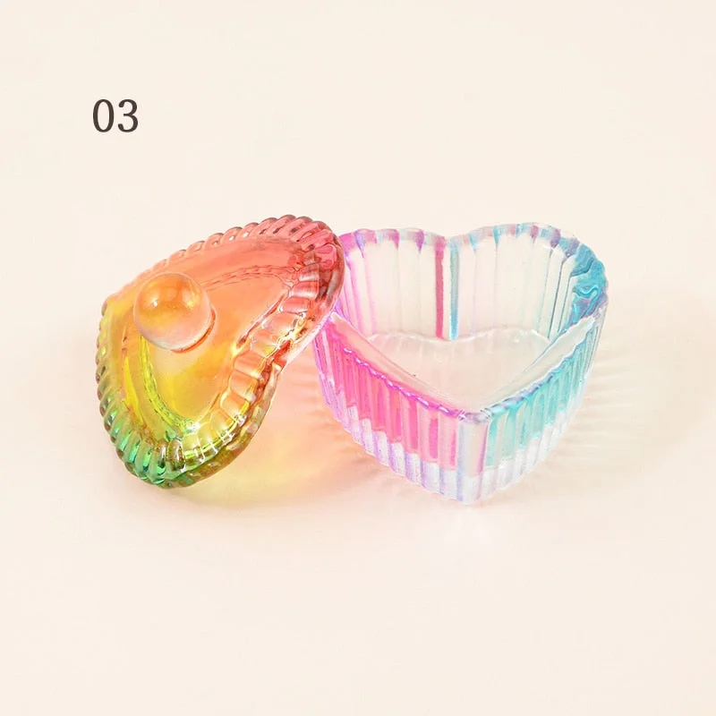 1PC Crystal Glass Acrylic Acrylic Powder Liquid Nail Cup Dappen Dish Lid Bowl Cup Holder Equipment  Nail Tools-Nail Inspo