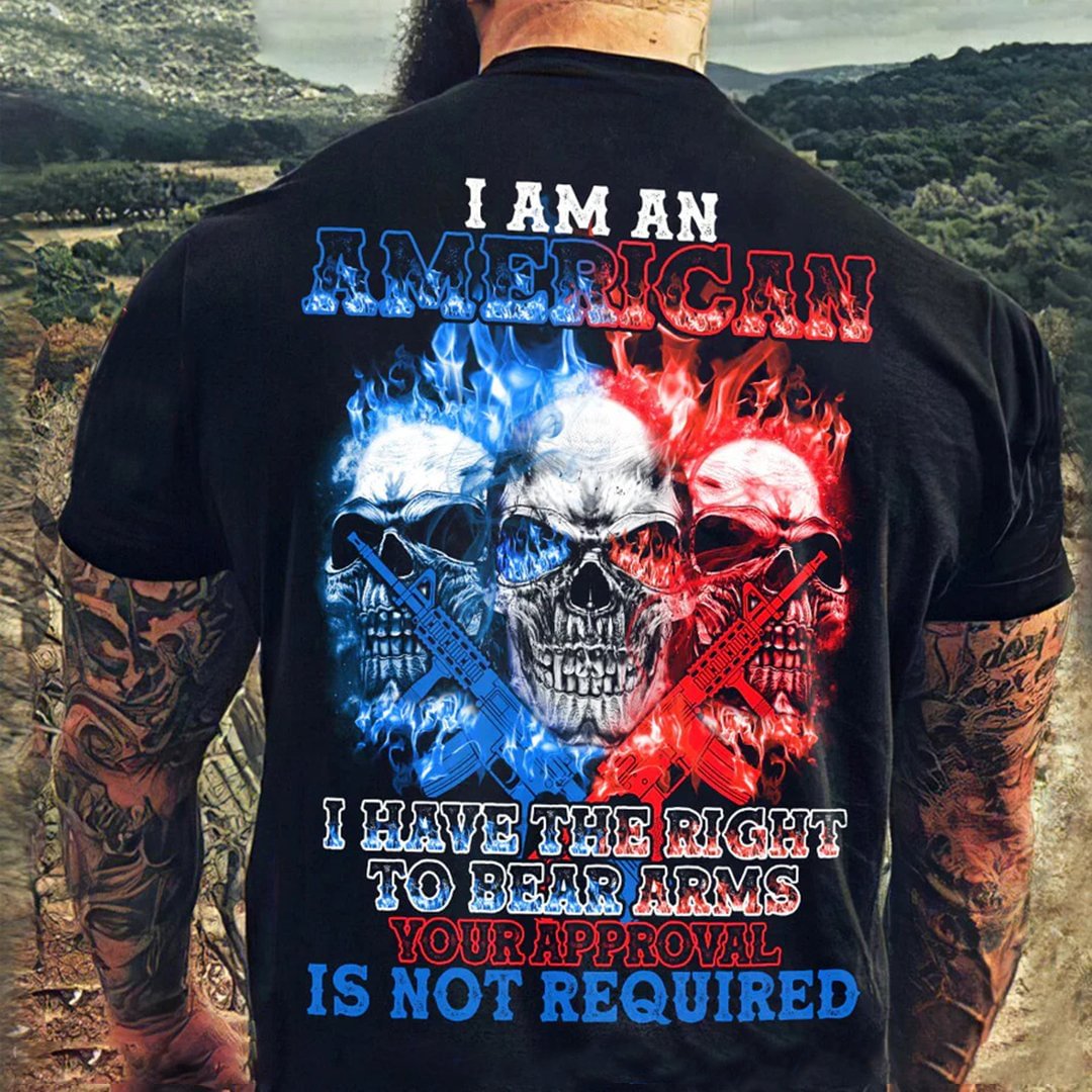 SkullStufff™ I Am An Creative 3 Skulls All Over Print T-Shirt