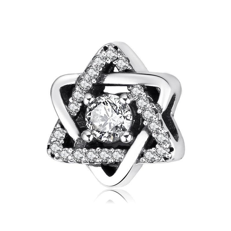 1 Piece 925 Sterling Silver Zircon Solid Color Jewelry Accessories