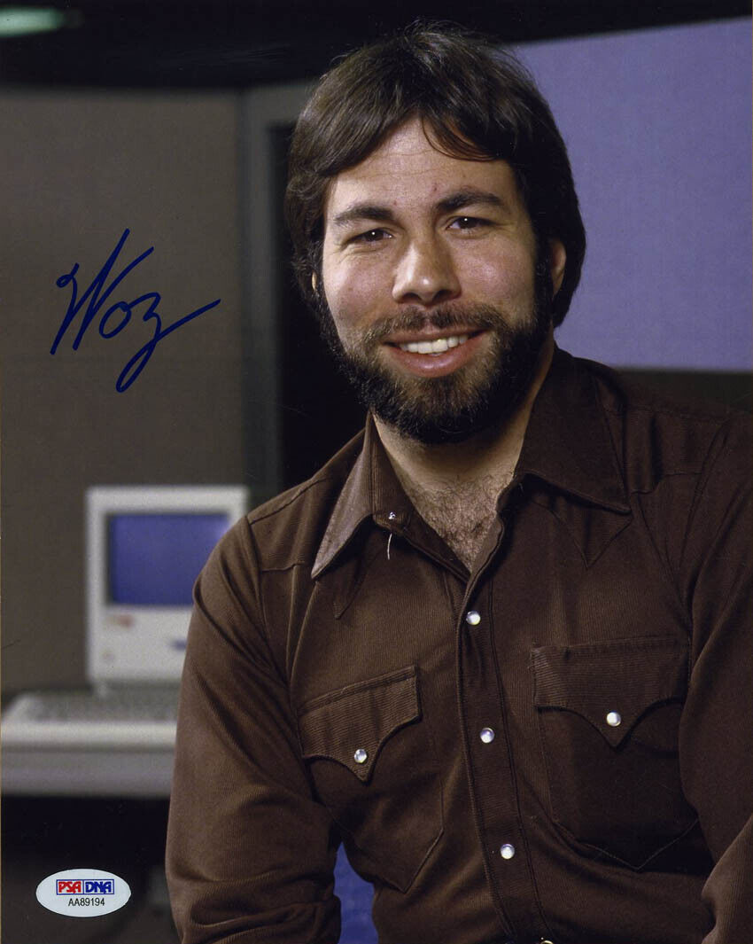 Steve Woz Wozniak SIGNED 8x10 Photo Poster painting Apple I Computer founder PSA/DNA AUTOGRAPHED