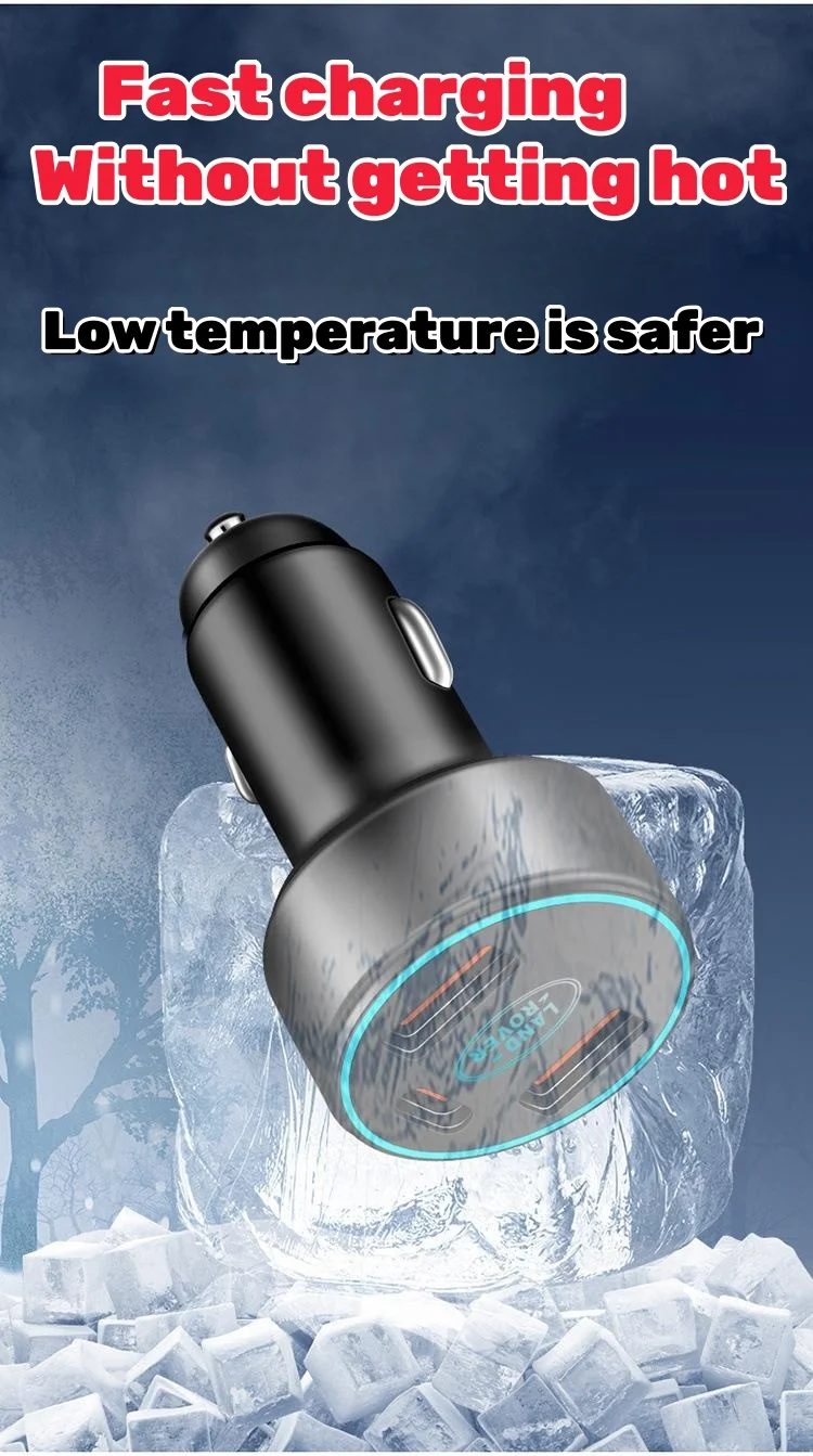 Car logo fast charging car cigarette lighter conversion plug charger