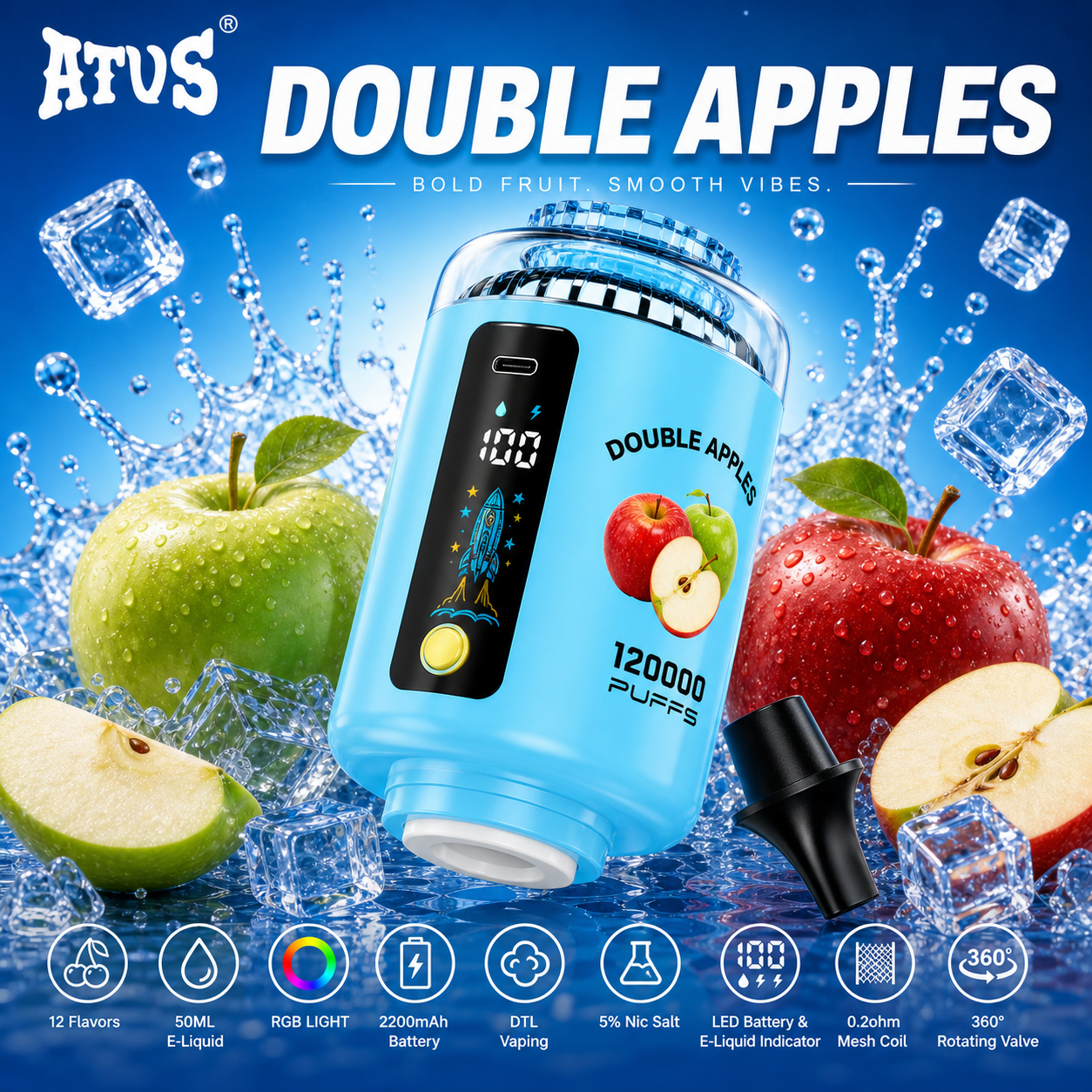 ATVS 120K Vape | 120000 Puffs mysite fumotvapeshop