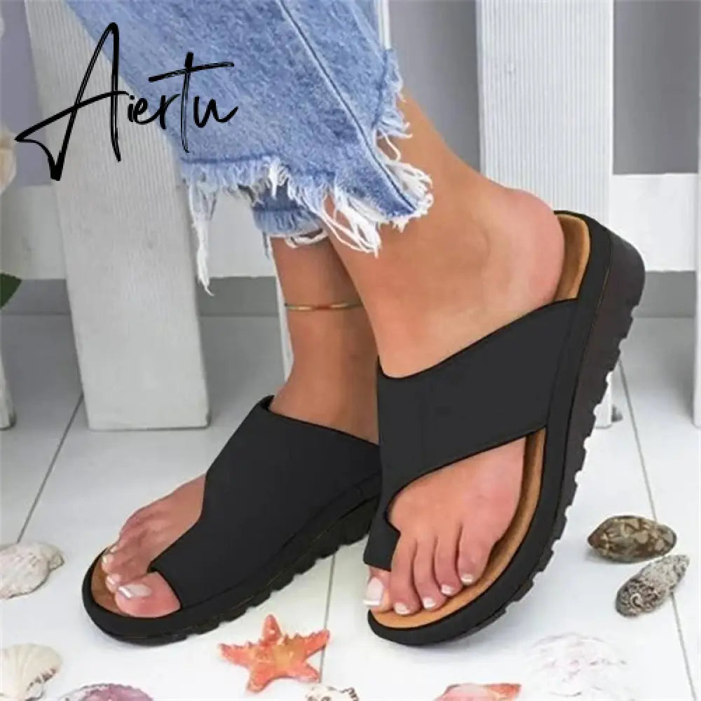 Women Summer Slippers Non-slip Platform Wedges Slippers Female Beach Shoes female Flip Flops Women new Casual Sandals Aiertu