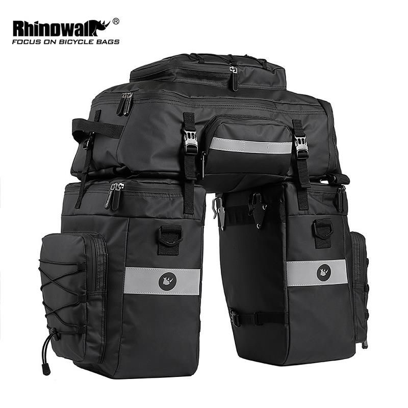 Multifunctional bicycle riding pannier 3 in 1 fully waterproof 61L