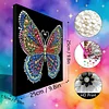 (25x25cm)DIY Butterfly Framed Handmade Pearl Painting Art Craft Kit Living Home Decor