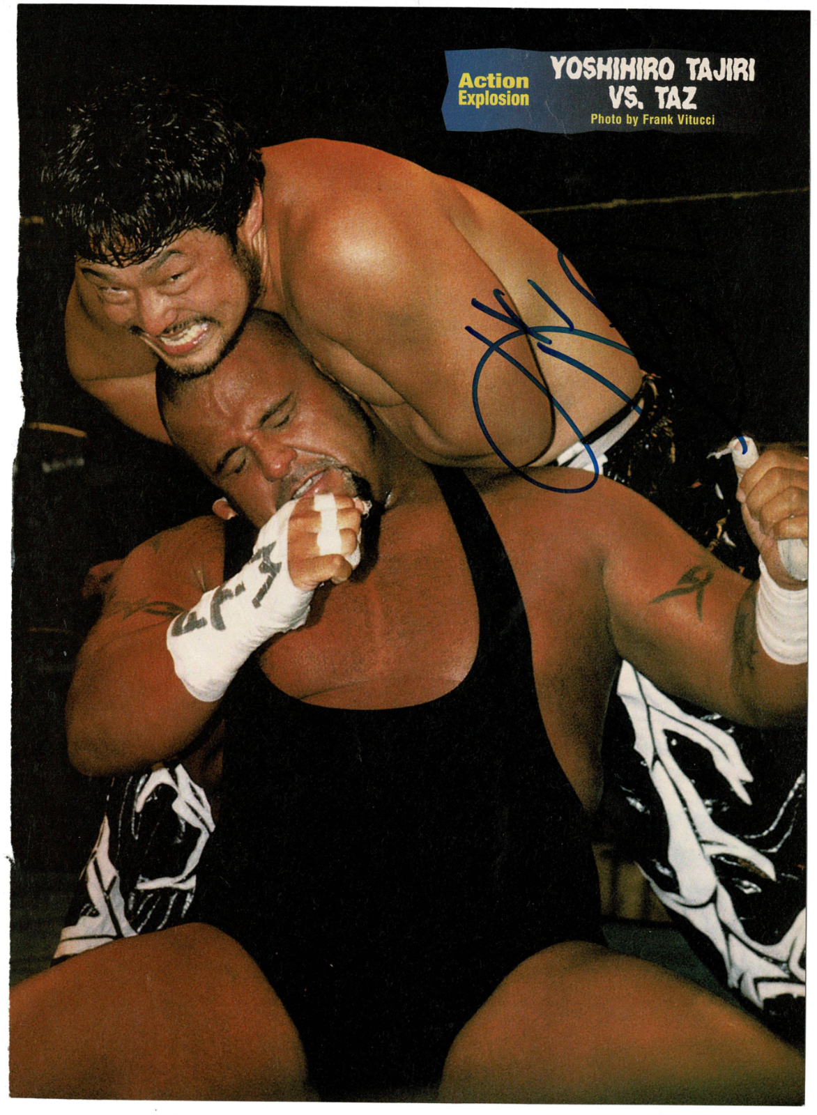 Yoshihiro Tajiri signed autographed magazine Photo Poster painting! AMCo Authenticated! 13482