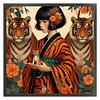 【Limited Stock Sale】Girl And Tiger-11CT Stamped Cross Stitch 50*50cm tapestrymarket