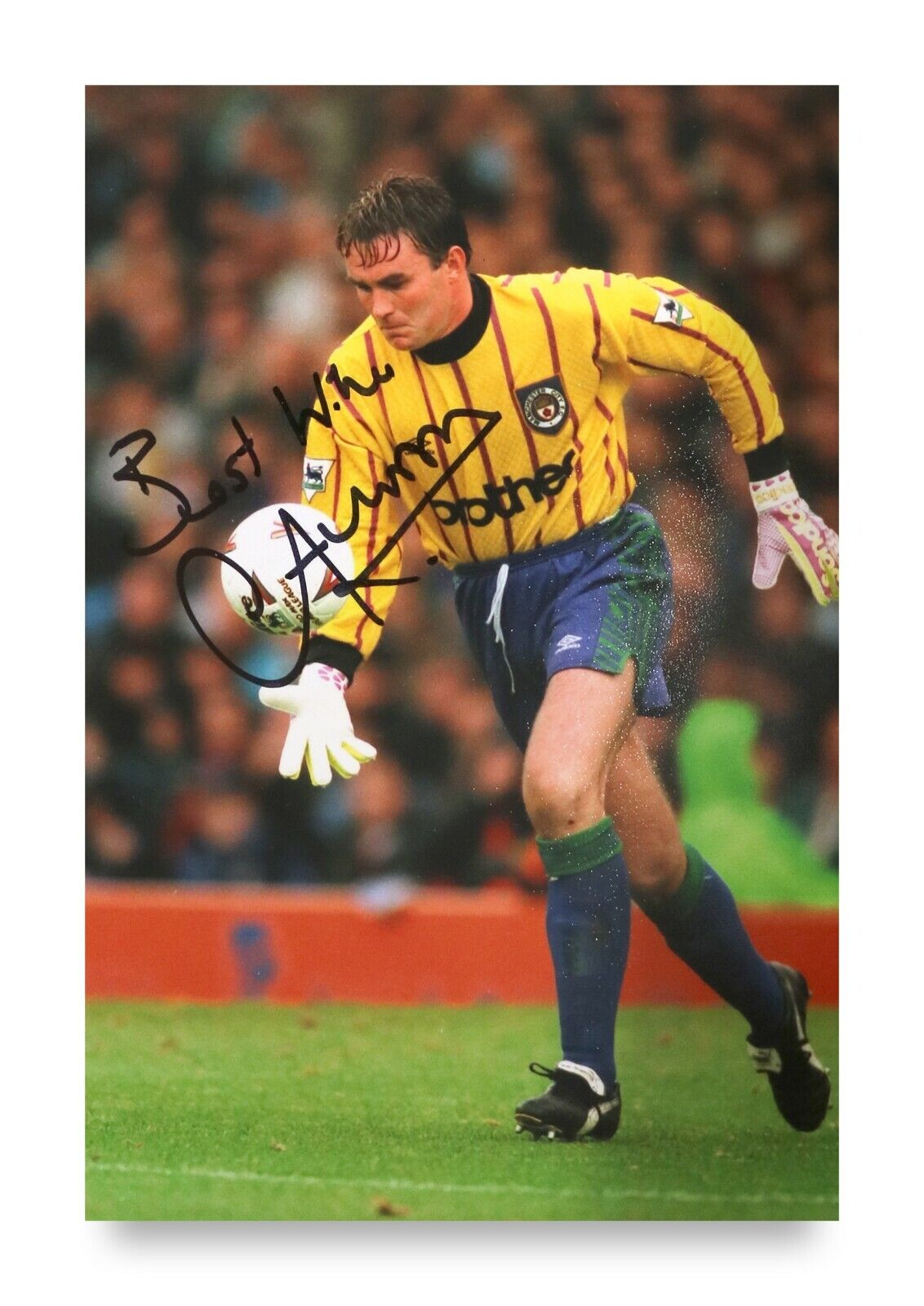 Andy Dibble Signed 6x4 Photo Poster painting Manchester City Goalkeeper Rangers Autograph + COA