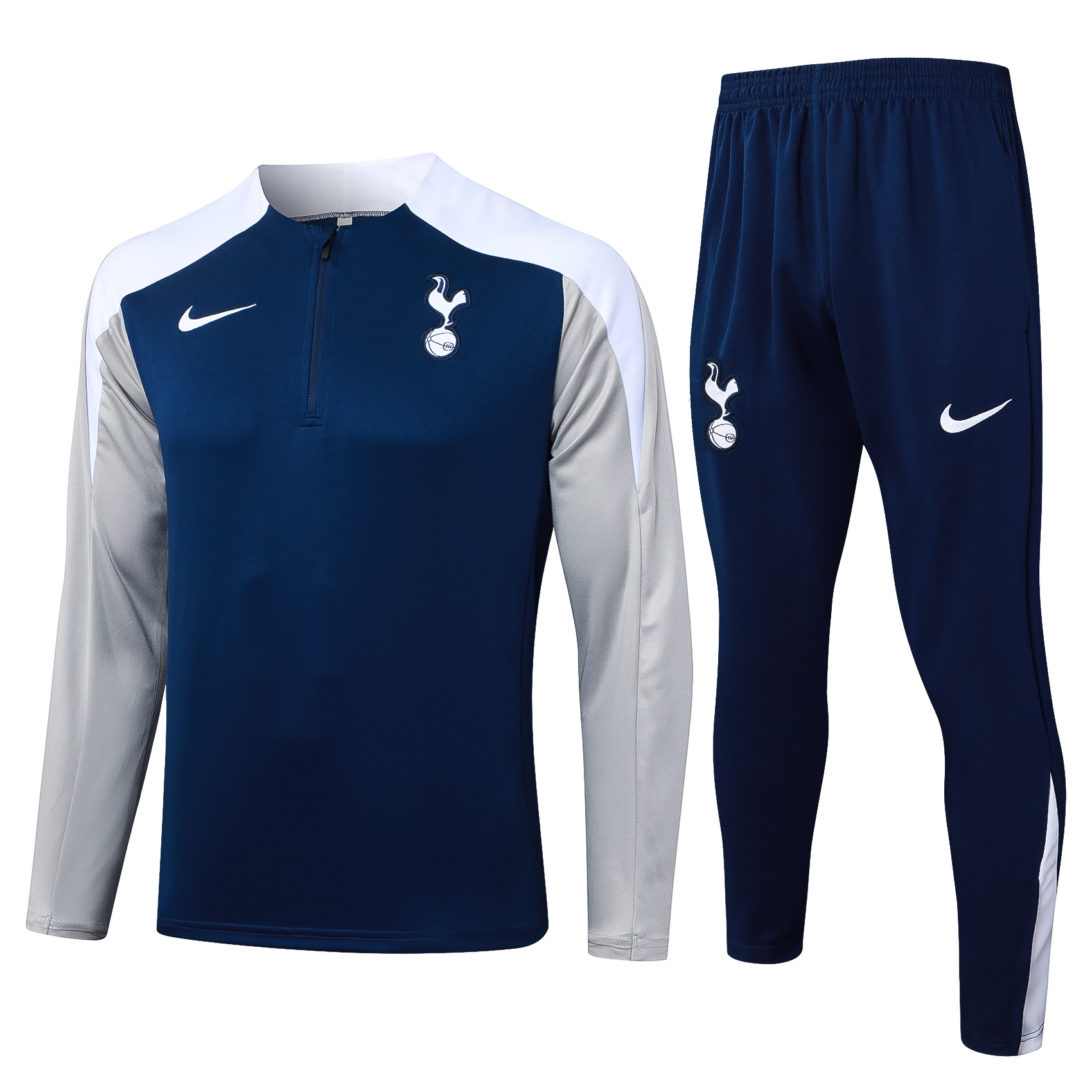 2025/2026 Tottenham Half-Pull Training Suit Baby Blue Jersey 1:1 Thai Quality Set