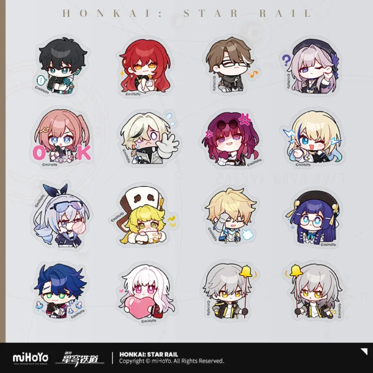Pam Exhibition Hall Series Q Version Sticker Pack [Original Honkai Official Merchandise]