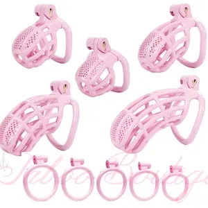 Pink Nylon Resin Chastity Cage, Mesh Design, Comfortable Chastity Cage,  Plastic Sissy Chastity, Male Chastity Device, Penis Chastity, Pink