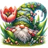 Diamond Painting -DIY Round Drill Blooming Gnome