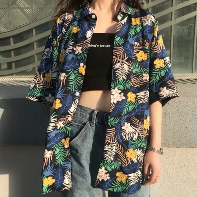 Hawaiian Shirts Harajuku Vintage BBlouse