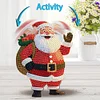 Xmas Acrylic Shaking Head 5D DIY Diamond Art Tabletop Decorations (Santa Claus)