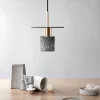 Terrazzo Lamp Indoor Simple LED Chandelier Coffee Shop Spherical Teahouse Office Cement Lamp lampswell