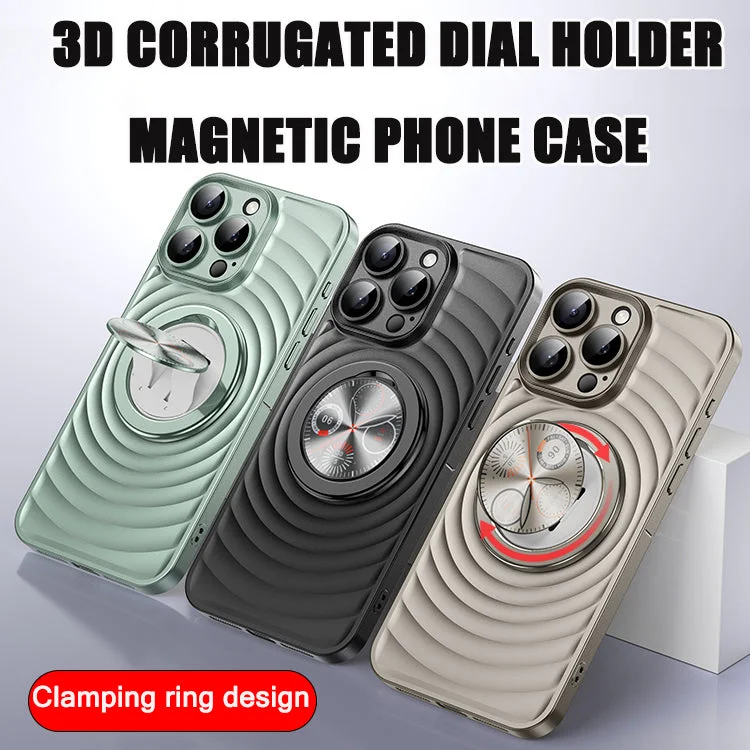 Rotating dial magnetic stand iPhone case