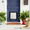 Cat Flap Door with 4 Way Security Lock Cat Dogs Flap Doors Cat Puppy Safety Gate
