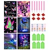 >SALE<6pcs 5D DIY Full Round Drill Diamond Painting Animal Butterfly Decor Art 30x40cm