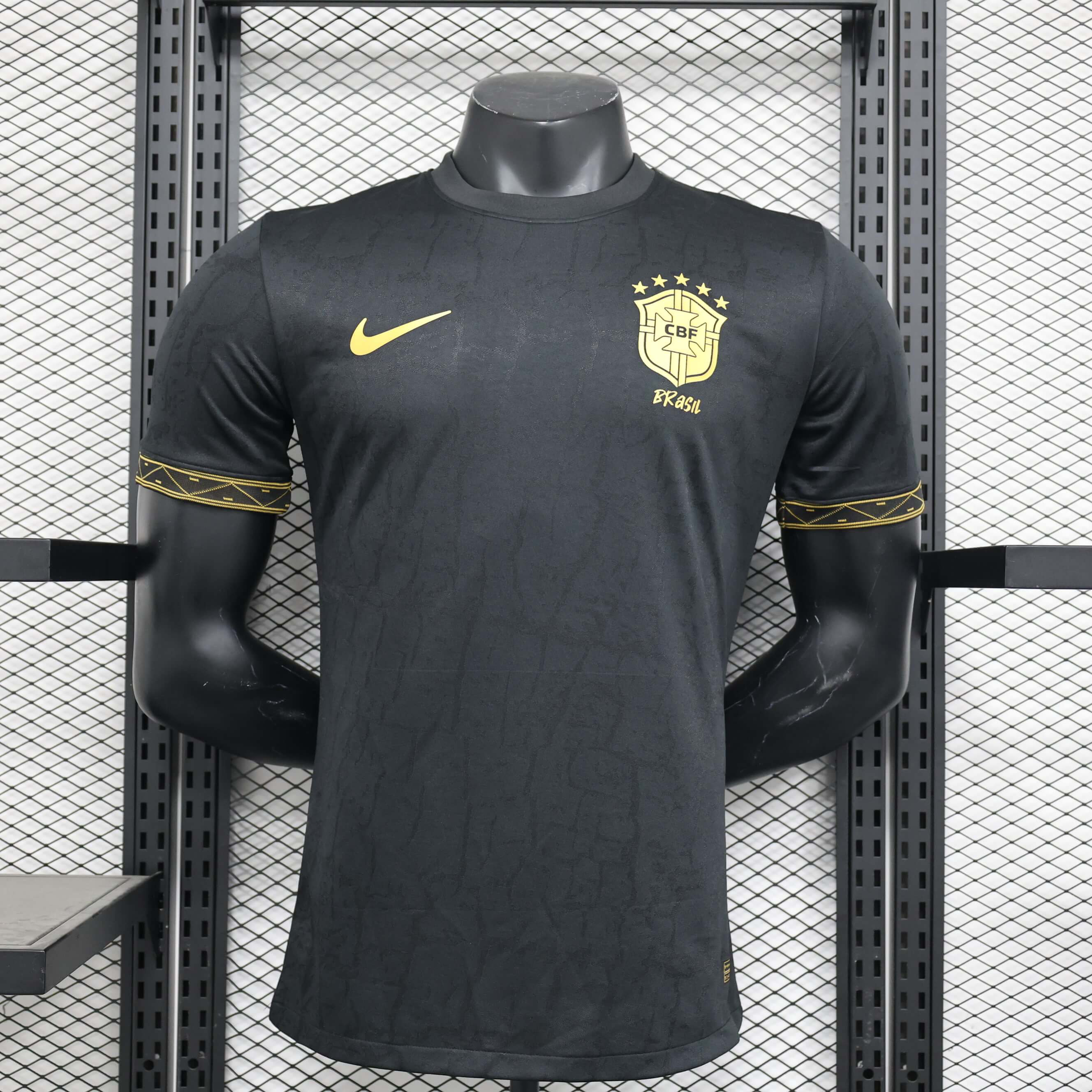2024 Player Version Brazil Special Edition Black Soccer Jersey mysite