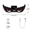 Dynamic Breathing Solar LED Car Window Warning Light Demon Eye