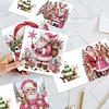 6PCS DIY Diamond Art Greeting Cards Santa Claus Congratulations Cards & Gift