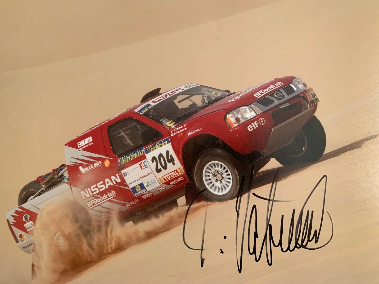 Ari Vatanen Hand Signed 16x12 Photo Poster painting - Rally Autograph 18.