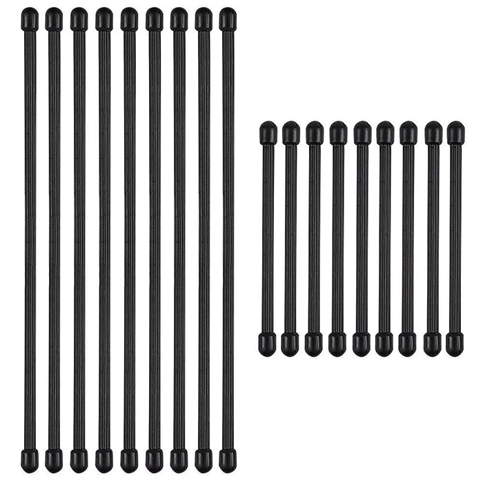 18Pcs (3 Inch and 6 Inch) Original Silicone Cable Tie, Steel-Core Silicone Twist Ties, Reusable Rubber Twist Tie, Cable Tie Straps Deutsche Aktionsprodukte Full Strike Gmbh