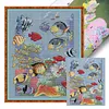 Tropical Fish-14CT Stamped Cross Stitch 36*44cm/14.17*17.32in tapestrymarket
