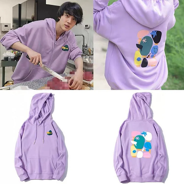 Lavender zip online hoodie