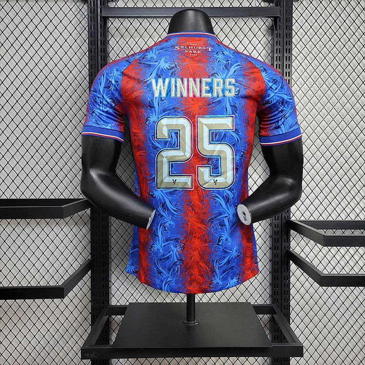 Crystal Palace 24/25 FA Cup Champions Edition Jersey (Printed: England FA Cup Armband + Badge + Gold Printed WINNERS 25)