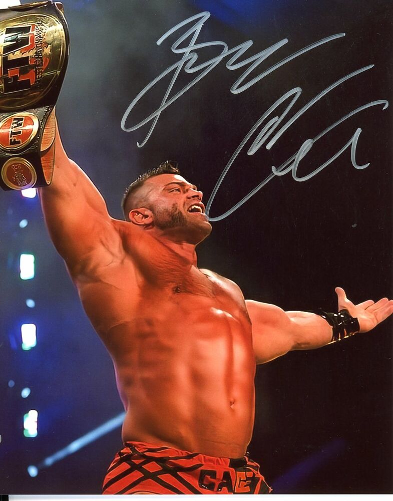 Brian Cage autographed 8x10 AEW  In Person #9